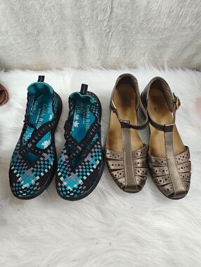 Cobb hill by New balance multicolor + Clark's 2 pairs sandals Bundle women Sz 9M